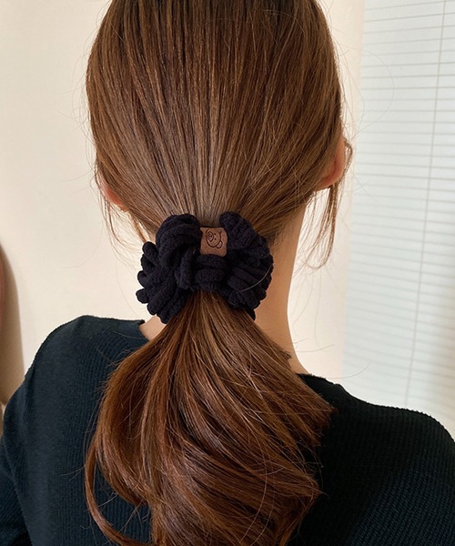 aimoha（アイモハ）の「モフモフゴム（ヘアゴム・レディース・ブラック/ブラウン/チョコ・FREE）」の2枚目の写真