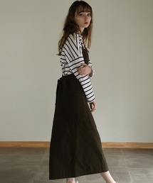 aity（アイティ）の「ツイルエプロンサロペットスカート（サロペット/オーバーオール）」