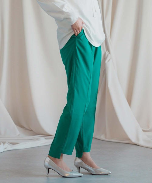 Anside(アンサイド)の「スクエアカットテーパードパンツ(その他パンツ・レディース・ブラック/ピンク/イエロー/グリーン・S/M)」の21枚目の写真