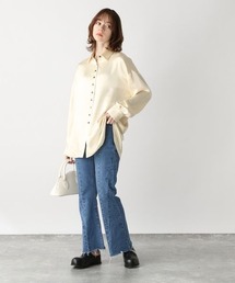 gms'k商品です JEANASIS（ジーナシス）の「ディープサテンレギュラーシャツ