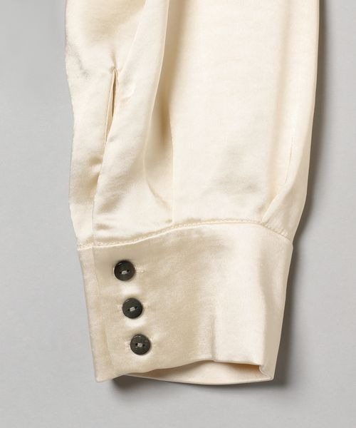 JEANASIS（ジーナシス）の「ディープサテンレギュラーシャツ/187345