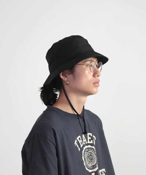 WILD THINGS（ワイルドシングス）の「[WILD THINGS] Grain RIP Hat ハット（ハット・メンズ・ブラック/オリーブ・FREE）」の3枚目の写真