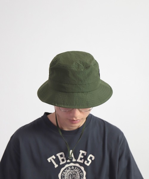 WILD THINGS（ワイルドシングス）の「[WILD THINGS] Grain RIP Hat ハット（ハット・メンズ・ブラック/オリーブ・FREE）」の12枚目の写真