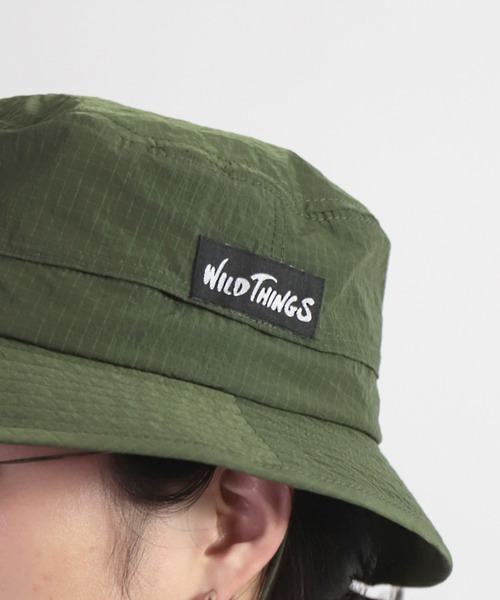 WILD THINGS（ワイルドシングス）の「[WILD THINGS] Grain RIP Hat ハット（ハット・メンズ・ブラック/オリーブ・FREE）」の17枚目の写真