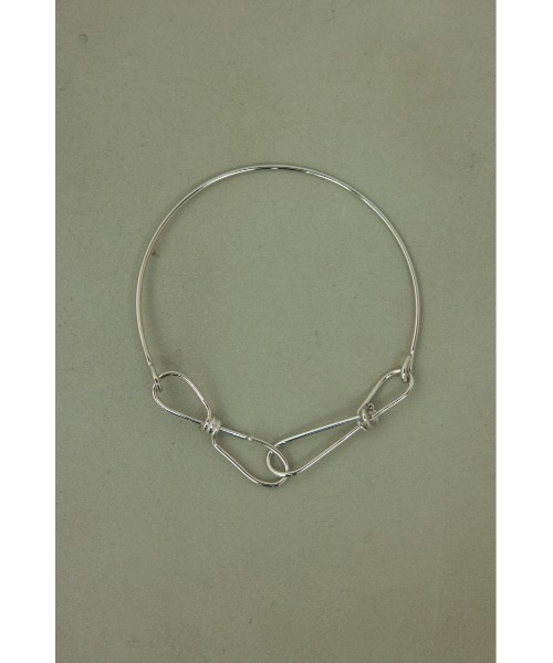 BLACK BY MOUSSY（ブラックバイマウジー）の「line necklace（ラインネックレス）（ネックレス・レディース・シルバー・FREE）」の5枚目の写真