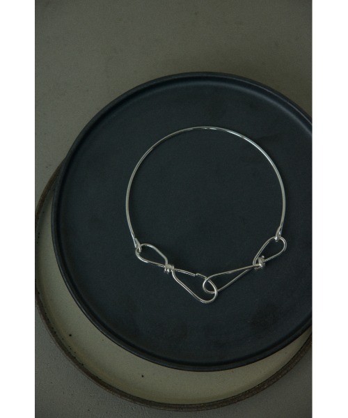 BLACK BY MOUSSY（ブラックバイマウジー）の「line necklace（ラインネックレス）（ネックレス・レディース・シルバー・FREE）」の9枚目の写真
