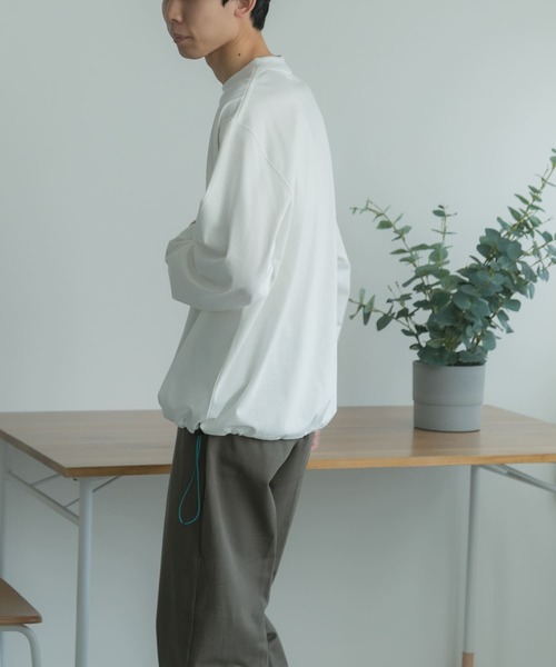 FORK&SPOON(フォークアンドスプーン)の「FORK&SPOON スピンドルロングスリーブTシャツ(Tシャツ/カットソー・メンズ・ライトグレー/グリーン/オフホワイト・5/4)」の6枚目の写真