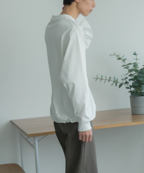 FORK&SPOON(フォークアンドスプーン)の「FORK&SPOON スピンドルロングスリーブTシャツ(Tシャツ/カットソー・メンズ・ライトグレー/グリーン/オフホワイト・5/4)」の10枚目の写真