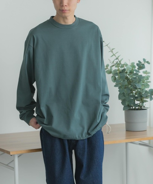 FORK&SPOON(フォークアンドスプーン)の「FORK&SPOON スピンドルロングスリーブTシャツ(Tシャツ/カットソー・メンズ・ライトグレー/グリーン/オフホワイト・5/4)」の12枚目の写真