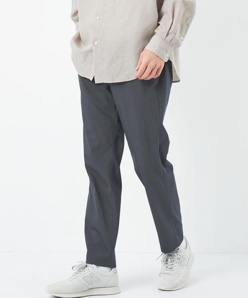 green label relaxing（グリーンレーベルリラクシング）の「ドビーストレッチ ナロー  ユーティリティ パンツ 9分丈 -ストレッチ・防シワ・接触冷感-（その他パンツ・メンズ・グレー/ネイビー/ベージュ・XS/S/M/L/XL）」の2枚目の写真