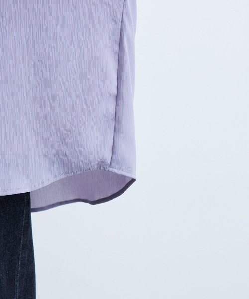 JUNRED（ジュンレッド）の「ドルマンビッグウィローシャツ（シャツ/ブラウス・メンズ・ライトグレー/グリーン/ラベンダー/ブラック・S/L/M）」の9枚目の写真