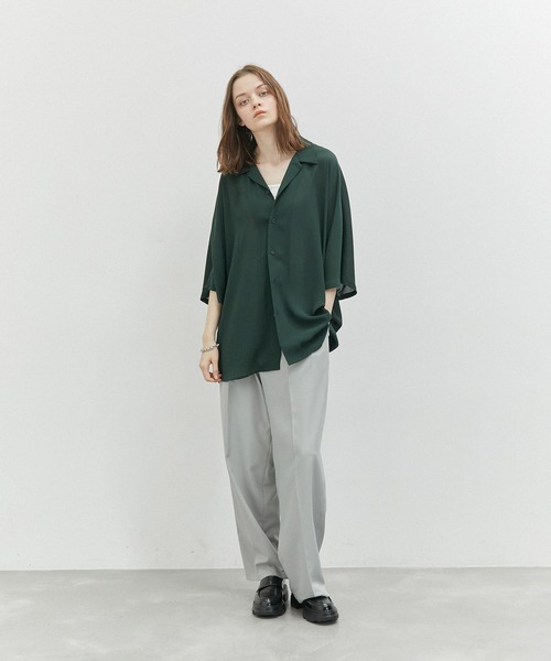 JUNRED（ジュンレッド）の「ドルマンビッグウィローシャツ（シャツ/ブラウス・メンズ・ライトグレー/グリーン/ラベンダー/ブラック・S/L/M）」の20枚目の写真