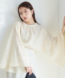 VANNIE U | シアーフレアブラウス(シャツ/ブラウス)