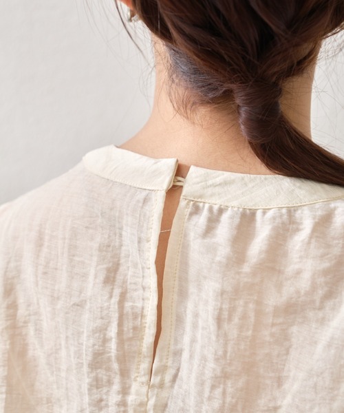 VANNIE U（ヴァニーユー）の「シアーフレアブラウス（シャツ/ブラウス・レディース・アイボリー/ブラック・FREE）」の19枚目の写真