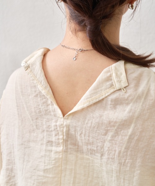 VANNIE U（ヴァニーユー）の「シアーフレアブラウス（シャツ/ブラウス・レディース・アイボリー/ブラック・FREE）」の18枚目の写真