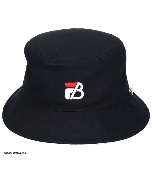 FILA（フィラ）の「【FILA×BE:FIRST】コラボレーション バケットハット 231013101（ハット・メンズ・ブラック/ホワイト・FREE）」の2枚目の写真