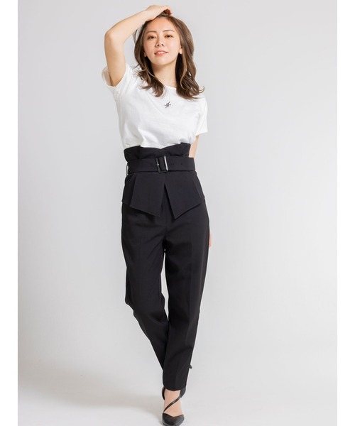 DURAS（デュラス）の「コルセット付きテーパードパンツ（その他パンツ・レディース・ライトベージュ/ブラック/チェック・FREE）」の18枚目の写真
