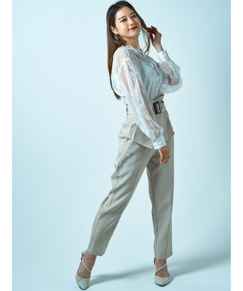 DURAS（デュラス）の「コルセット付きテーパードパンツ（その他パンツ・レディース・ライトベージュ/ブラック/チェック・FREE）」の10枚目の写真
