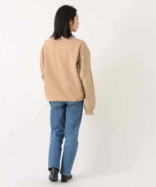 URBAN RESEARCH Sonny Label（アーバンリサーチサニーレーベル）の「袖キルティング切替スウェットプルオーバー（スウェット・メンズ・ベージュ/ブラック/グリーン・LARGE/MEDIUM）」の18枚目の写真