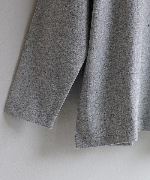 DISCOAT（ディスコート）の「【キッズ】WEB限定ヨットフクレロングスリーブTシャツ（Tシャツ/カットソー・キッズ・グレー/オフホワイト・120/130/140）」の6枚目の写真