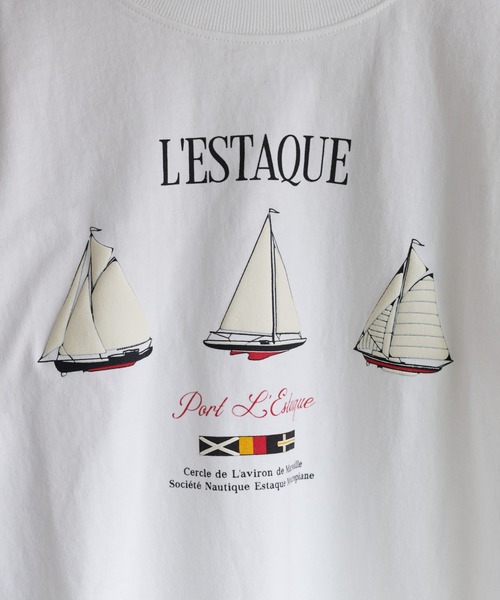 DISCOAT（ディスコート）の「【キッズ】WEB限定ヨットフクレロングスリーブTシャツ（Tシャツ/カットソー・キッズ・グレー/オフホワイト・120/130/140）」の8枚目の写真