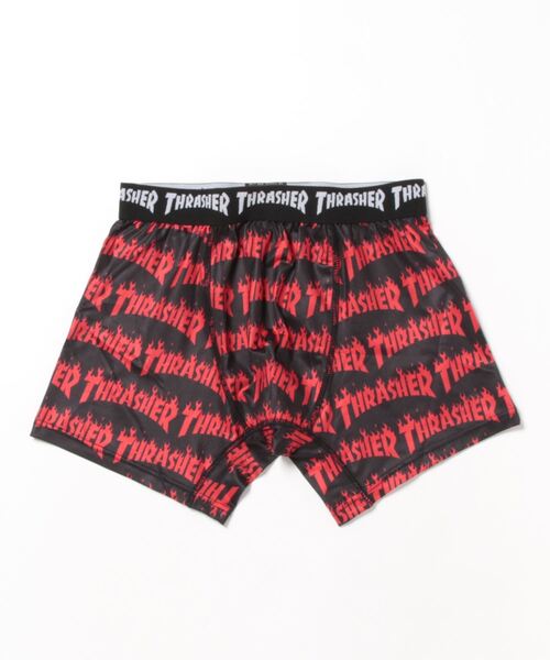 THRASHER(スラッシャー)の「THRASHER スラッシャー/ BOXER TRUNKS 21-015(ボクサーパンツ・メンズ・イエロー/レッド・LARGE/MEDIUM/X-LARGE)」の2枚目の写真