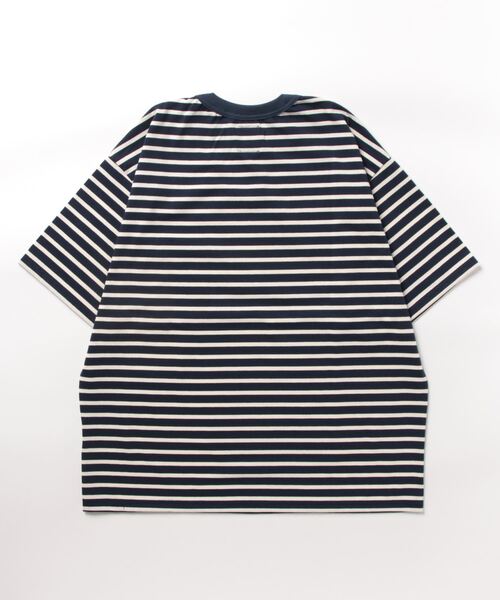 GYPSY&SONS（ジプシーアンドサンズ）の「BORDER TEE（Tシャツ/カットソー・メンズ・ネイビー/オフホワイト/アッシュグレー/ブルー・MEDIUM/LARGE）」の5枚目の写真