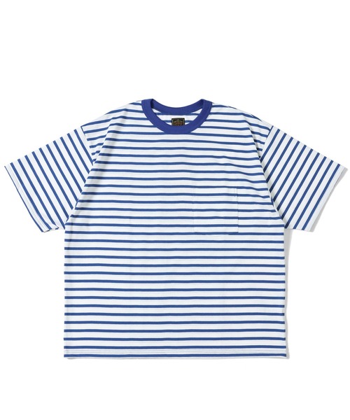 GYPSY&SONS（ジプシーアンドサンズ）の「BORDER TEE（Tシャツ/カットソー・メンズ・ネイビー/オフホワイト/アッシュグレー/ブルー・MEDIUM/LARGE）」の4枚目の写真