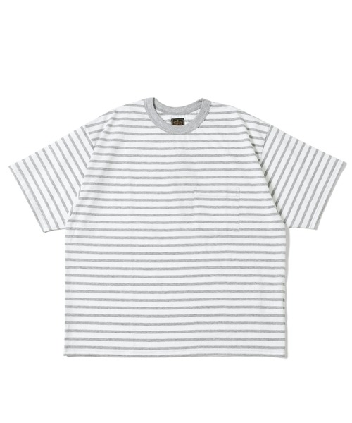 GYPSY&SONS（ジプシーアンドサンズ）の「BORDER TEE（Tシャツ/カットソー・メンズ・ネイビー/オフホワイト/アッシュグレー/ブルー・MEDIUM/LARGE）」の2枚目の写真