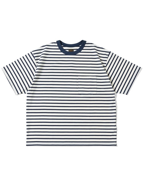 GYPSY&SONS（ジプシーアンドサンズ）の「BORDER TEE（Tシャツ/カットソー・メンズ・ネイビー/オフホワイト/アッシュグレー/ブルー・MEDIUM/LARGE）」の6枚目の写真