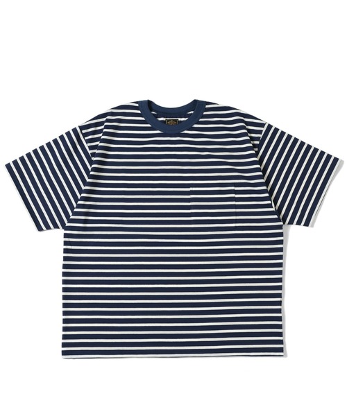 GYPSY&SONS（ジプシーアンドサンズ）の「BORDER TEE（Tシャツ/カットソー・メンズ・ネイビー/オフホワイト/アッシュグレー/ブルー・MEDIUM/LARGE）」の7枚目の写真