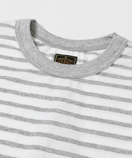 GYPSY&SONS（ジプシーアンドサンズ）の「BORDER TEE（Tシャツ/カットソー・メンズ・ネイビー/オフホワイト/アッシュグレー/ブルー・MEDIUM/LARGE）」の9枚目の写真