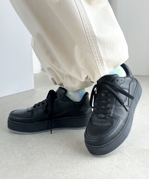 Java(ジャバ)の「《JaVaジャバ 別注》HERITAGE COAT(ヘリテイジコート)コートスタイルスニーカー(スニーカー・レディース・ホワイト/ブラック・SMALL/MEDIUM/LARGE/X-LARGE/XX-LARGE/XXX-LARGE)」の20枚目の写真