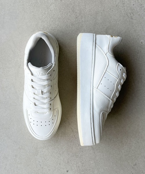 Java(ジャバ)の「《JaVaジャバ 別注》HERITAGE COAT(ヘリテイジコート)コートスタイルスニーカー(スニーカー・レディース・ホワイト/ブラック・SMALL/MEDIUM/LARGE/X-LARGE/XX-LARGE/XXX-LARGE)」の14枚目の写真