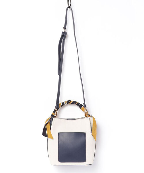 fredy emue（フレディエミュ）の「キャンバス×合皮ワンハンドルバッグ（トートバッグ・レディース・ネイビー/キャメル・FREE）」の16枚目の写真