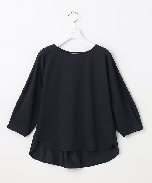 ANY SIS(エニィスィス)の「【接触冷感・UVカット】サカリバドルマンスリーブ プルオーバー(Tシャツ/カットソー・レディース・スカイブルー系/ピンク系/ホワイト系/ネイビー系・2)」の8枚目の写真