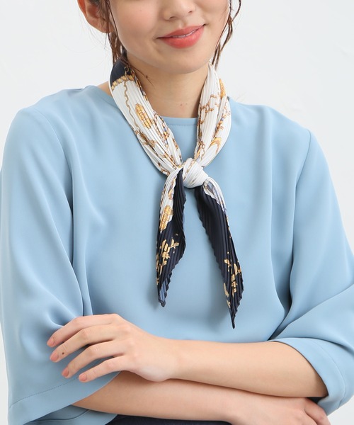 Honeys（ハニーズ）の「プリーツスカーフ（バンダナ/スカーフ）」 - WEAR