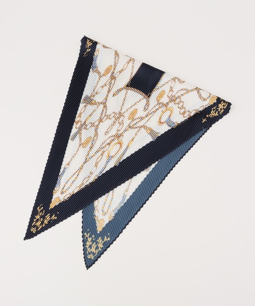 Honeys（ハニーズ）の「プリーツスカーフ（バンダナ/スカーフ・レディース・ネイビー系/ダークブルー/ブラック系その他/ベージュ・FREE）」の11枚目の写真