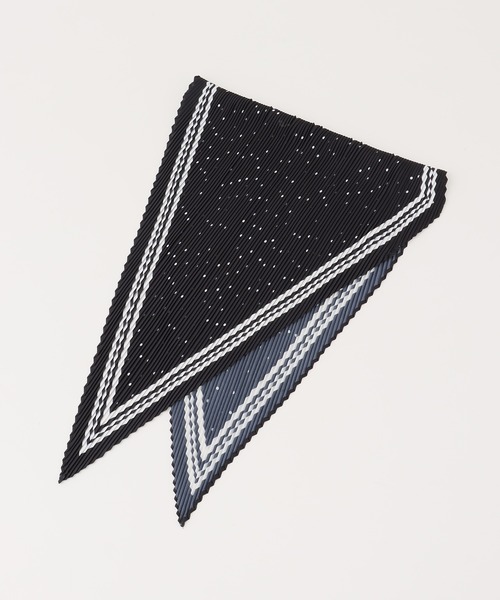 Honeys（ハニーズ）の「プリーツスカーフ（バンダナ/スカーフ・レディース・ネイビー系/ダークブルー/ブラック系その他/ベージュ・FREE）」の15枚目の写真