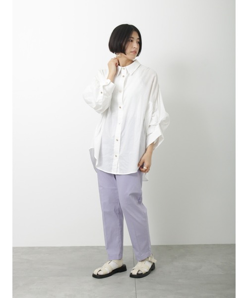 Lugnoncure（ルノンキュール）の「ボリューム袖ブラウス（シャツ/ブラウス・レディース・オフホワイト/カーキ/ネイビー・ﾌﾘ-）」の12枚目の写真