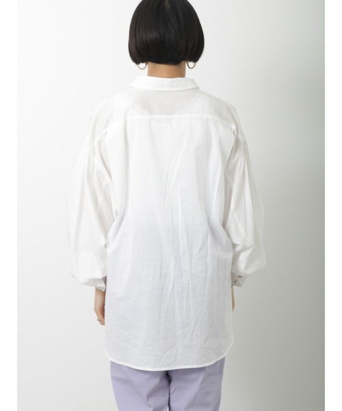 Lugnoncure（ルノンキュール）の「ボリューム袖ブラウス（シャツ/ブラウス・レディース・オフホワイト/カーキ/ネイビー・ﾌﾘ-）」の20枚目の写真