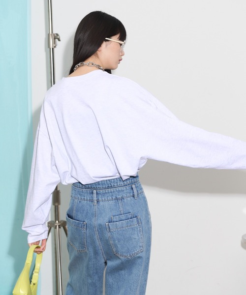 THE YOn（ザヨン）の「マルチフォトプリントロングスリーブTシャツ（Tシャツ/カットソー・レディース・グレー/チャコールグレー/オフホワイト・FREE）」の9枚目の写真