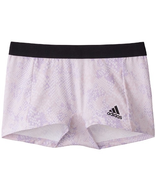 adidas(アディダス)の「adidas/アディダス サイドロゴ ハーフショーツ 吸汗速乾(ショーツ・レディース・ブラック/ダークグリーン/クリーム/ブラック系その他/ブルー系その他・MEDIUM/LARGE)」の4枚目の写真