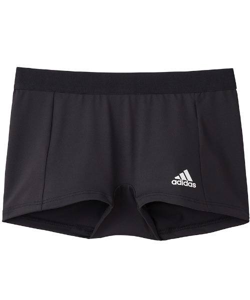 adidas(アディダス)の「adidas/アディダス サイドロゴ ハーフショーツ 吸汗速乾(ショーツ・レディース・ブラック/ダークグリーン/クリーム/ブラック系その他/ブルー系その他・MEDIUM/LARGE)」の2枚目の写真