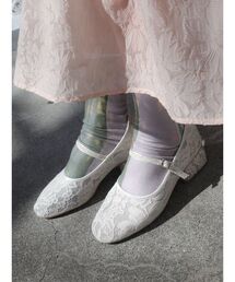 merry jenny | バイカラーレースストラップシューズ(パンプス)