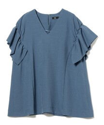 EFFE BEAMS（エッフェビームス）の「M・fil / ギャザースリーブ ブラウス（シャツ/ブラウス）」