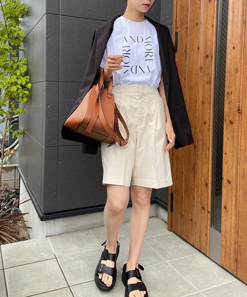 Riberry（リベリー）の「GILDAN スクエアロゴプリントT（Tシャツ/カットソー・レディース・ホワイト×ブラック/ブラック/ホワイト×シルバー・MEDIUM）」の21枚目の写真