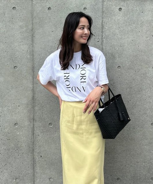 Riberry（リベリー）の「GILDAN スクエアロゴプリントT（Tシャツ/カットソー・レディース・ホワイト×ブラック/ブラック/ホワイト×シルバー・MEDIUM）」の22枚目の写真