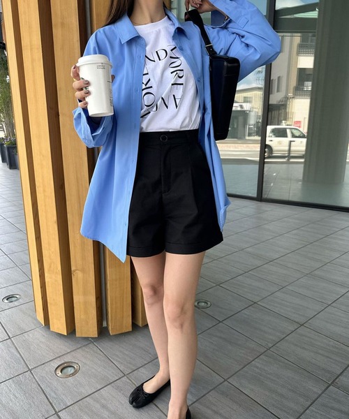 Riberry（リベリー）の「GILDAN スクエアロゴプリントT（Tシャツ/カットソー・レディース・ホワイト×ブラック/ブラック/ホワイト×シルバー・MEDIUM）」の6枚目の写真