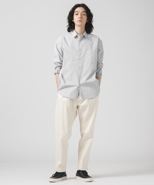 NANO universe（ナノユニバース）の「LB.04/フラワープリントシャツ 長袖（シャツ/ブラウス・メンズ・ダークオレンジ/ネイビー/グレー・S/L/M）」の4枚目の写真